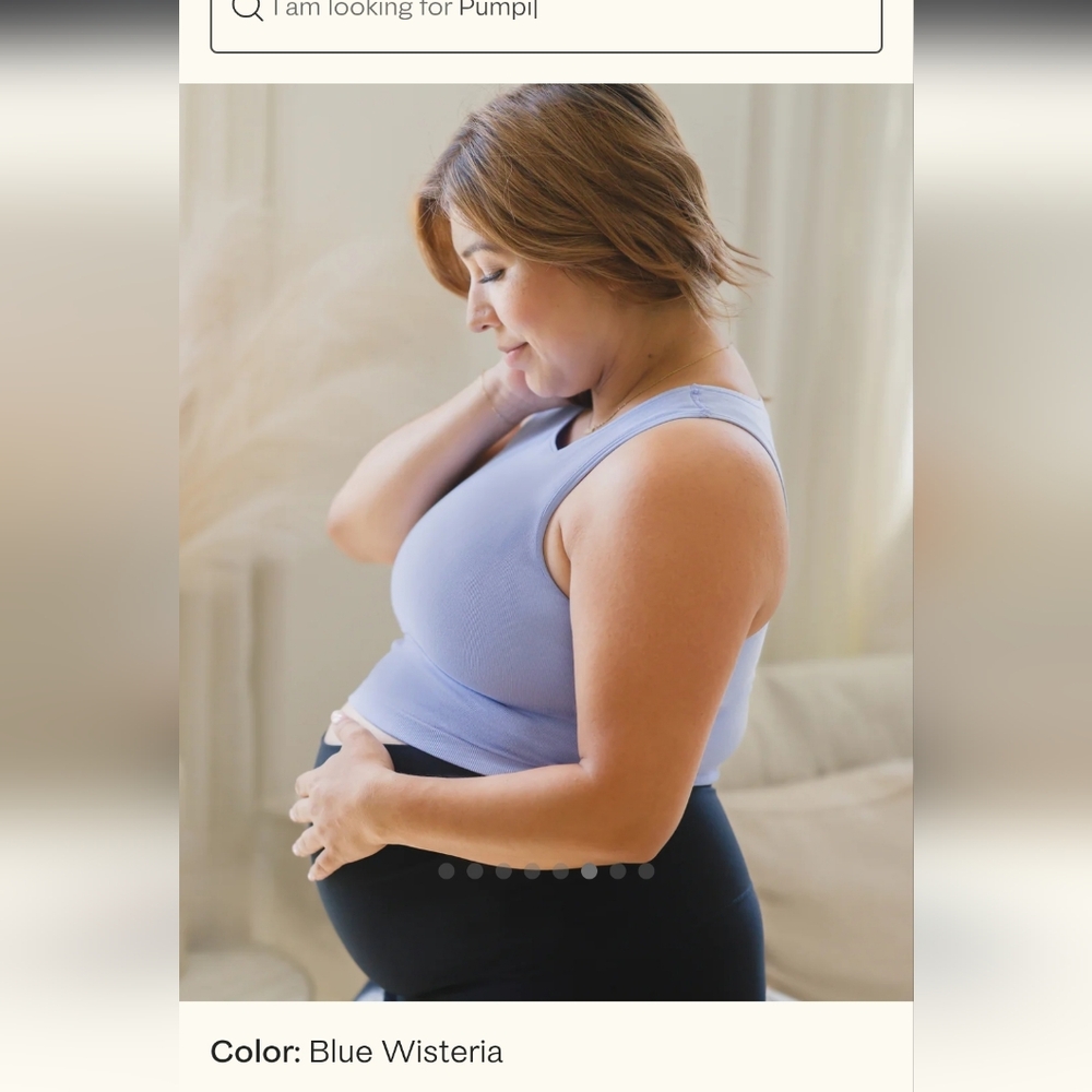 Sublime® Bamboo Maternity & Nursing Longline Bra Top Sz 1x BUSTY